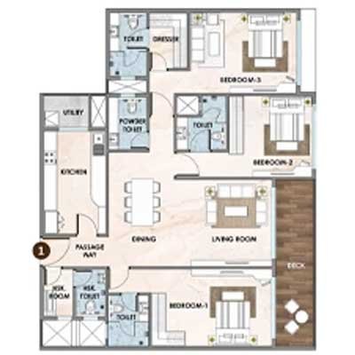 Today Citadel 2 BHK 767 SqFt Floor Plan